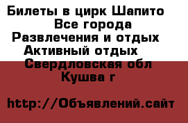 Билеты в цирк Шапито. - Все города Развлечения и отдых » Активный отдых   . Свердловская обл.,Кушва г.